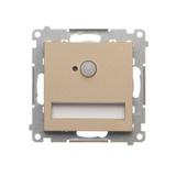 Simon 55 Oprawa oświetleniowa LED 14V z czujnikiem ruchu (0,62 W) Barwa neutralna 4200K Szampański m