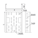 KAP200H60/3 Korytko 1,5 mm