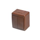 Wyłącznik BETA, pojedynczy, świecznikowy, IP44, brązowy