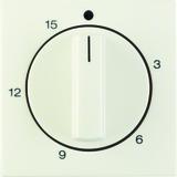 BERKER B.Kwadrat/S.1 Płytka czołowa z pokrętłem Regulator do mechanizm łącz. czas. 0-15 min krem 163