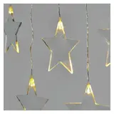 Dekoracje - 8 LED sople gwiazdki 45x84 cm ciepła biel, IP44, timer