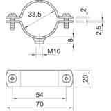 2900/W, ŚRUB.OBEJMA DYSTANS.1" OC.