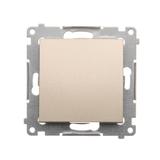 Simon 54 Przycisk pojedynczy zwierny bez piktogramu 16A 250V zaciski śrubowe złoty mat DP1A.01/44 KONTAKT