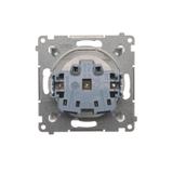 Simon 54 Gniazdo wtyczkowe do wersji IP44 bez uszczelki 16A 250V zaciski śrubowe biały *Wymagana uszczelka ramki DGZ1BUZ.01/11 KONTAKT