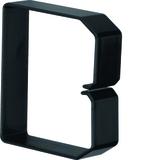 tehalit.BA6 Klamra do przewodów 80x80 czarny B800803 HAGER