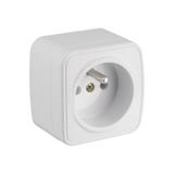 GNBP250 Gniazdo n/t pojedyncze białe 2P+Z 250V 16A 51.801 OPATÓWEK