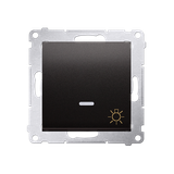 Simon 54 Przycisk „światło” z podświetleniem LED 10A szybkozłączka antracyt