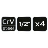 Ściągacze do szpilek, zestaw 4 szt.