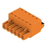 BLF 5.00HC/06/180 SN OR BX Wtyk PCB (złącze wiązki), 5.00 mm, Liczba biegunów: 6, PUSH IN, Złącze sprężynowe /60szt./ 1017910000 WEIDMÜLLER