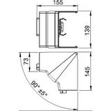 GK-IH70170CW, Naroże wewnętrzne ruchome