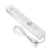 Listwa przeciwprzepięciowa 5 gniazd typu EasyEject kabel 3x1,5mm2 długość 1,5m z wyłączniki OR-AE-13