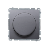 Simon Basic Ściemniacz naciskowo-obrotowy jednobiegunowy do LED ściemnialnych 230V stal inox