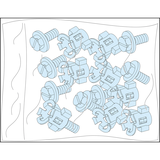 Rozdzielnice PrismaSet, śruby i nakrętki do ramy 20 sztuk
