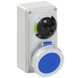 GNIAZDO Z WYŁĄCZNIKIEM 0-1 MAŁE BLOKADA MECHANICZNA 32A 230V 2P+Z IP67 61232-6 PCE