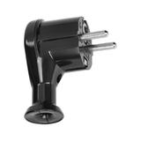 Wtyczka kątowa 2P+Z, Uni-Schuko, czarna OR-AE-13261/B ORNO