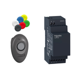 Harmony XB5 Przycisk bezprzewodowy i bezbateryjny 24 V dc plastikowy XB5RMB03 Schneider