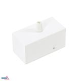 ROZETA SUFITOWA QUALIS 100x50x50 mm BIAŁA Z PRZEWODEM DEKORACYJNYM 1,5M