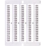 Oznacznik 201 do 250 (100 szt.) ES-NU0851201 003903081 ETI