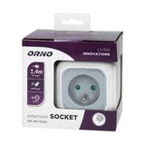 Przedłużacz 4 krotny ładowarka 2xUSB 1,4m H05VV-F 3x1mm2 szaro-biały OR-AE-13144 ORNO