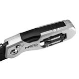 Nóż z ostrzem trapezowym składany 1+3 ostrza, 2 bity