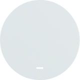 BERKER R.1/R.3 Klawisz z przezroczystą soczewką do łącznika klaw. pojedyncza biały 16212089 HAGER