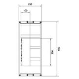 univers N Podzespół rozstaw 60mm3-pol.3xNH00listw. 600x250mm odpływ góra UE41B3N HAGER