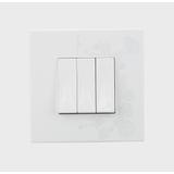 MOSAIC - Łącznik schodowy podwójny + łącznik jednobiegunowy 20 AX 250 V~ - 2 modułowy - Biały, Legra