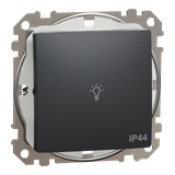 Sedna Design & Elements, przycisk światło IP44, czarny antracyt