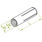 TRSM6 Tuleja rozporowa stalowa