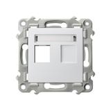 SZAFIR Obudowa gniazda pojedynczego typu Keystone prosta - kolor biały