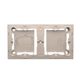 puszki instal. Puszka natynkowa płytka (31mm) podwójna satynowy