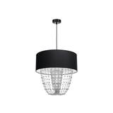 lampa wisząca Almeria E27 czarna/chrom MLP6432 Milagro