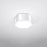 Lampa plafon sześciokątny biały SUNDE 13 SOLLUX