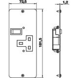 AP MT5 BS SS0, Gniazo BS z pokr., pojedyncze
