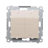 Simon 54 Elektroniczny łącznik/przycisk 4-krotny do sterowania 4 obwodami kremowy