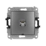 ICON Mechanizm gniazda komputerowego pojedynczego 1xRJ45, kat. 6, ekranowany, 8-stykowy, bez pola op