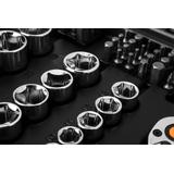 Klucze nasadowe 1/2", 1/4", zestaw 73 szt., CrV