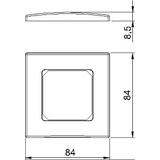 AR50-F1 AL, Ramka 50 mm, pojedyncza