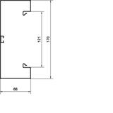 tehalit.BRS Podstawa 65x170mm pokrywa 120 stal biały