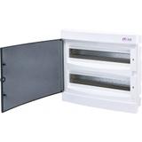Rozdzielnica podtynkowa 2x18 drzwi transparentne ECM 2x18PT-s 001101087 ETI