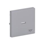 FUTURE Klawisz z symbolem „światło” Do przycisku zwiernego aluminiowo srebrny