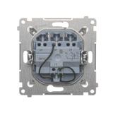 Simon 54 Łącznik potrójny z podświetleniem LED 10A 250V szybkozłączka złoty mat DW31L.01/44 KONTAKT