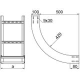 LPDWP600H100N ŁUK PIONOWY WEWNĘTRZNY DRABINY 1.5 MM 499261 BAKS