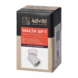 Oprawa ścienno-sufitowa MALTA SP 1 GU10 max. 12W IP20 biała AD-OP-6479WGU10 ORNO