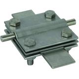 Zacisk krzyżowy z przekładką do drutu 2x7-10 mm i płask. 40 mm, stal nierdzewna NIRO