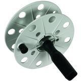 Bęben na przewód pomiarowy szer. 40 mm, pusty, tworzywo kolor szary