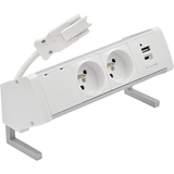 Simon 480 TS48-430E30BK0-44 Biurkowy zestaw gniazd 3 gn. typ E + ładow. USB A+C i płytka dla 2 złącz 48430E30BK00000-44 KONTAKT