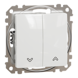 Sedna Design & Elements, przycisk żaluzjowy, biały