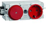 tehalit.WA Gniazdo SCHUKO z przełącz. WAGO C-profil czerwony GS11003020 HAGER