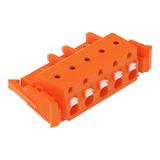 1-przewodowe gniazdo przycisk Push-in CAGE CLAMP pomarańczowa /50szt./ 2231-705/037-000 WAGO